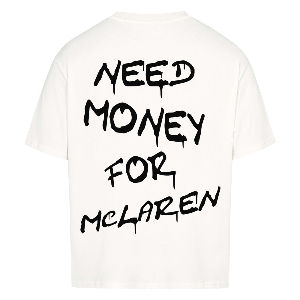 NEED MONEY FOR MCLAREN Backprint Premium Shirt